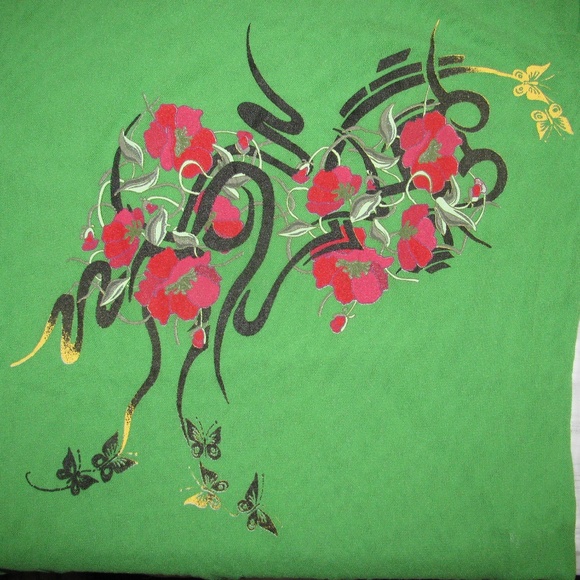 Thalia Sodi Mesh Long Sleeves Green Top - Picture 6 of 8